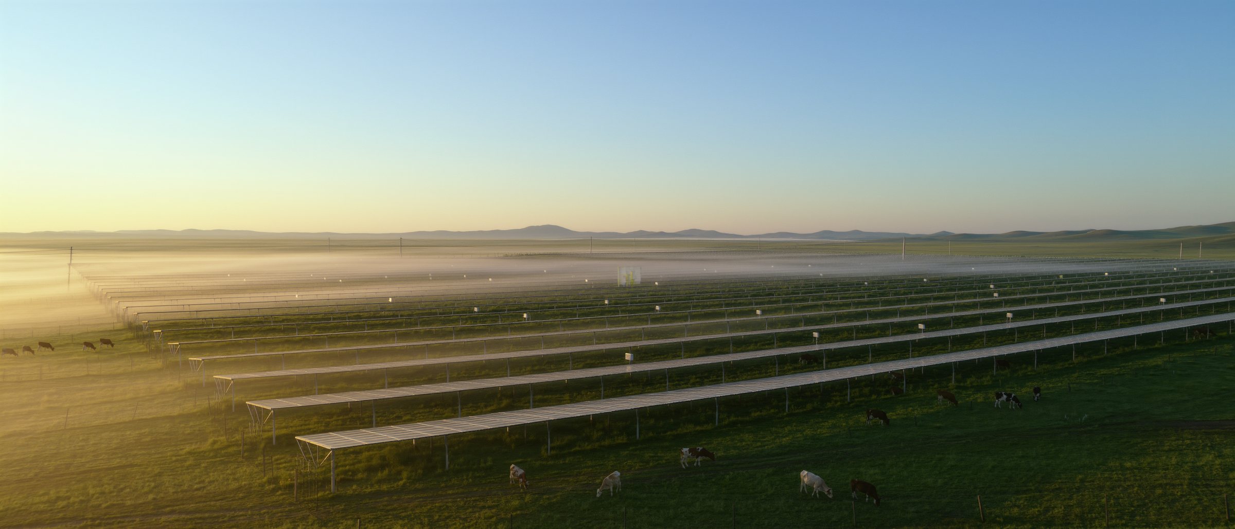 A receiving station for space solar power at dawn
