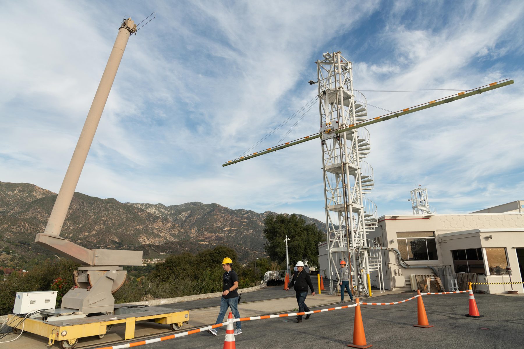 Radar antennas under test